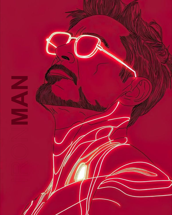 Ironman Neon Art