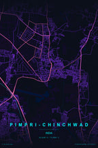PCMC City Map Poster