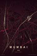 Mumbai Map Poster