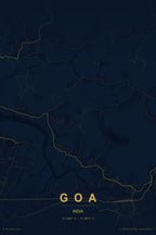 Goa Map Poster